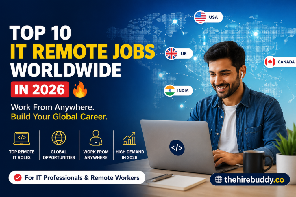 Top 10 IT Remote Jobs Worldwide in 2026 🔥
